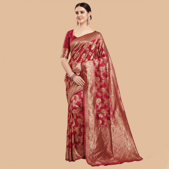http://13.232.51.72/products/maroon-gold-ethnic-motifs-zari-silk-blend-banarasi-saree